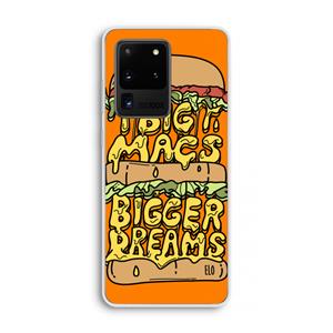 CaseCompany Big Macs Bigger Dreams: Samsung Galaxy S20 Ultra Transparant Hoesje
