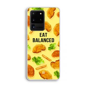 CaseCompany Eat Balanced: Samsung Galaxy S20 Ultra Transparant Hoesje