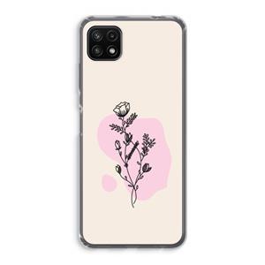 CaseCompany Roses are red: Samsung Galaxy A22 5G Transparant Hoesje