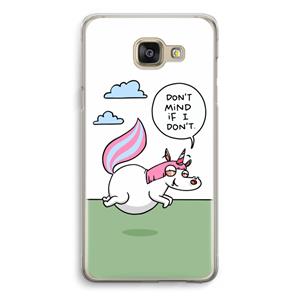 CaseCompany Unicorn: Samsung Galaxy A5 (2016) Transparant Hoesje