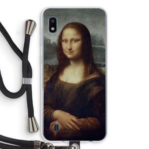 CaseCompany Mona Lisa: Samsung Galaxy A10 Transparant Hoesje met koord