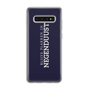 CaseCompany Blijve plakken in Negenduust: Samsung Galaxy S10 4G Transparant Hoesje