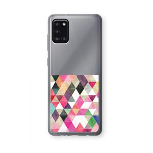 CaseCompany Gekleurde driehoekjes: Samsung Galaxy A31 Transparant Hoesje