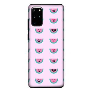 CaseCompany Smiley watermeloenprint: Samsung Galaxy S20 Plus Tough Case