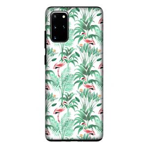 CaseCompany Flamingo bladeren: Samsung Galaxy S20 Plus Tough Case