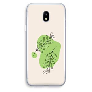 CaseCompany Beleaf in you: Samsung Galaxy J3 (2017) Transparant Hoesje