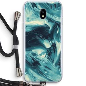 CaseCompany Dreaming About Whales: Samsung Galaxy J3 (2017) Transparant Hoesje met koord