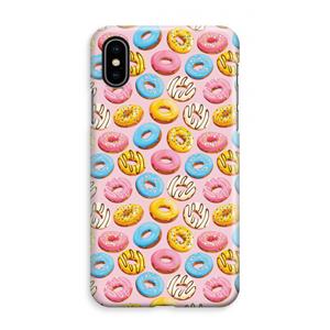 CaseCompany Pink donuts: iPhone XS Max Volledig Geprint Hoesje