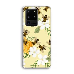CaseCompany No flowers without bees: Samsung Galaxy S20 Ultra Transparant Hoesje