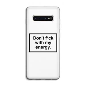 CaseCompany My energy: Samsung Galaxy S10 4G Transparant Hoesje