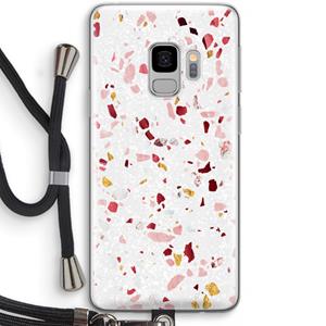 CaseCompany Terrazzo N°9: Samsung Galaxy S9 Transparant Hoesje met koord