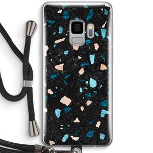 CaseCompany Terrazzo N°11: Samsung Galaxy S9 Transparant Hoesje met koord