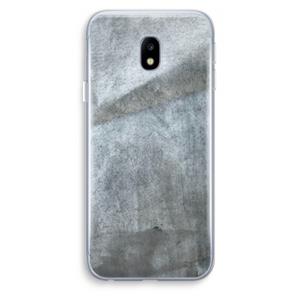 CaseCompany Grey Stone: Samsung Galaxy J3 (2017) Transparant Hoesje