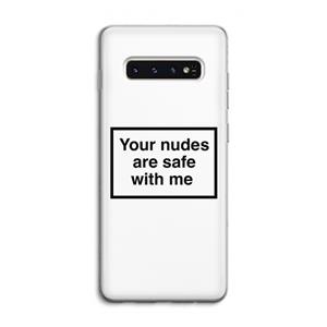 CaseCompany Safe with me: Samsung Galaxy S10 4G Transparant Hoesje