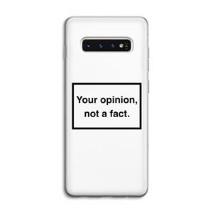 CaseCompany Your opinion: Samsung Galaxy S10 4G Transparant Hoesje