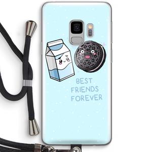 CaseCompany Best Friend Forever: Samsung Galaxy S9 Transparant Hoesje met koord