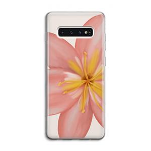 CaseCompany Pink Ellila Flower: Samsung Galaxy S10 4G Transparant Hoesje