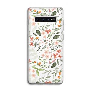 CaseCompany Sweet little flowers: Samsung Galaxy S10 4G Transparant Hoesje