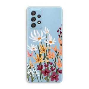 CaseCompany Painted wildflowers: Samsung Galaxy A73 Transparant Hoesje