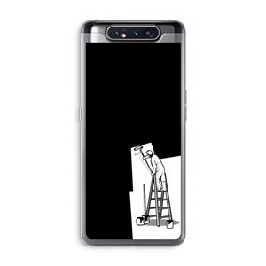 CaseCompany Musketon Painter: Samsung Galaxy A80 Transparant Hoesje