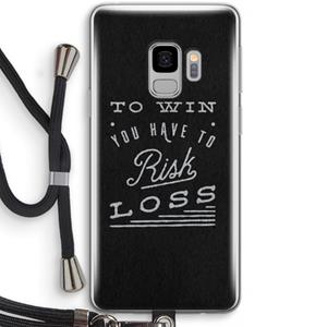 CaseCompany Risk loss: Samsung Galaxy S9 Transparant Hoesje met koord