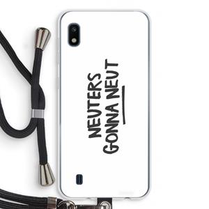 CaseCompany Neuters: Samsung Galaxy A10 Transparant Hoesje met koord