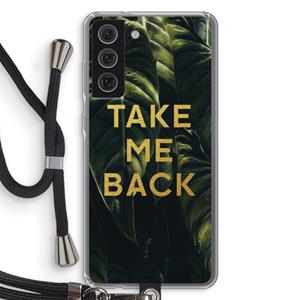 CaseCompany Take me back: Samsung Galaxy S21 FE Transparant Hoesje met koord