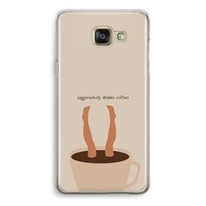 CaseCompany Aggressively drinks coffee: Samsung Galaxy A5 (2016) Transparant Hoesje