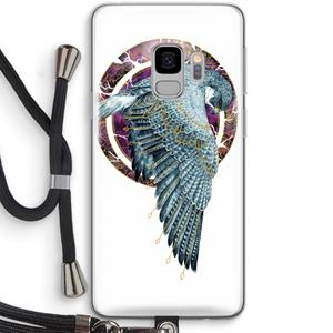 CaseCompany Golden Falcon: Samsung Galaxy S9 Transparant Hoesje met koord