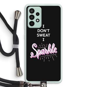 CaseCompany Sparkle quote: Samsung Galaxy A52s 5G Transparant Hoesje met koord