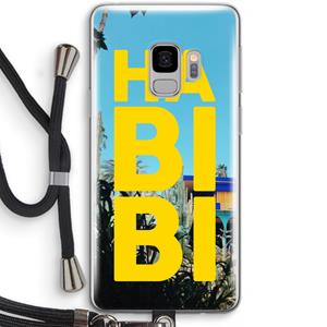 CaseCompany Habibi Majorelle : Samsung Galaxy S9 Transparant Hoesje met koord