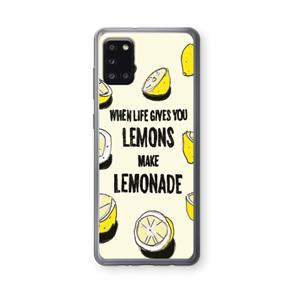 CaseCompany Lemonade: Samsung Galaxy A31 Transparant Hoesje