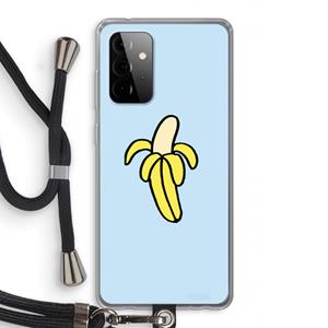 CaseCompany Banana: Samsung Galaxy A72 5G Transparant Hoesje met koord