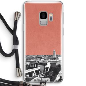 CaseCompany Marrakech Skyline : Samsung Galaxy S9 Transparant Hoesje met koord
