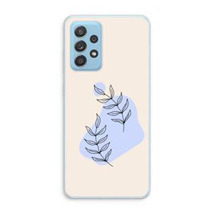 CaseCompany Leaf me if you can: Samsung Galaxy A73 Transparant Hoesje