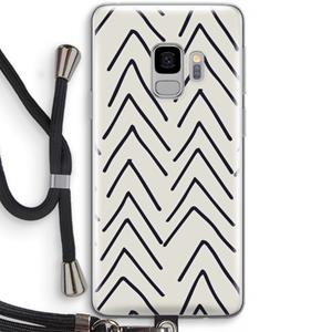 CaseCompany Marrakech Arrows: Samsung Galaxy S9 Transparant Hoesje met koord