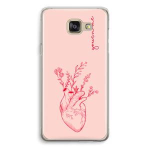 CaseCompany Blooming Heart: Samsung Galaxy A5 (2016) Transparant Hoesje