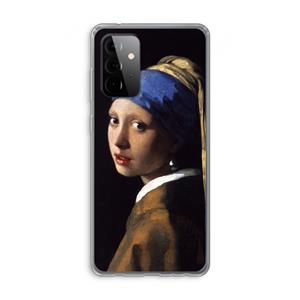 CaseCompany The Pearl Earring: Samsung Galaxy A72 Transparant Hoesje