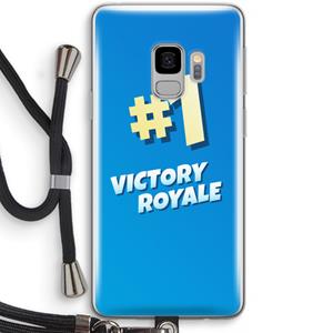 CaseCompany Victory Royale: Samsung Galaxy S9 Transparant Hoesje met koord