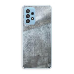CaseCompany Grey Stone: Samsung Galaxy A73 Transparant Hoesje
