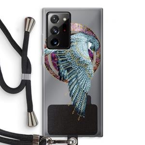 CaseCompany Golden Falcon: Samsung Galaxy Note 20 Ultra / Note 20 Ultra 5G Transparant Hoesje met koord