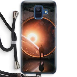 CaseCompany Ephemeral: Samsung Galaxy A6 (2018) Transparant Hoesje met koord