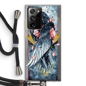 CaseCompany Golden Raven: Samsung Galaxy Note 20 Ultra / Note 20 Ultra 5G Transparant Hoesje met koord