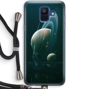 CaseCompany Mercurius: Samsung Galaxy A6 (2018) Transparant Hoesje met koord