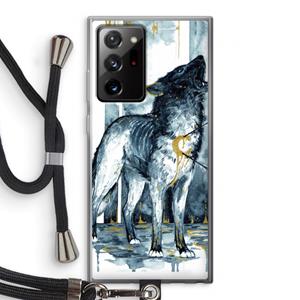 CaseCompany Bleeding Soul: Samsung Galaxy Note 20 Ultra / Note 20 Ultra 5G Transparant Hoesje met koord