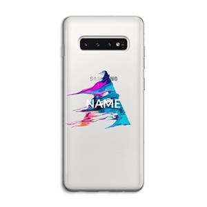 CaseCompany Abstract Spectrum: Samsung Galaxy S10 4G Transparant Hoesje