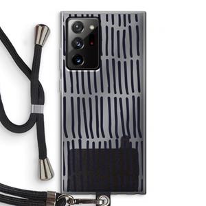 CaseCompany Moroccan stripes: Samsung Galaxy Note 20 Ultra / Note 20 Ultra 5G Transparant Hoesje met koord
