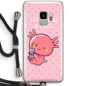 CaseCompany Love You A Lotl: Samsung Galaxy S9 Transparant Hoesje met koord