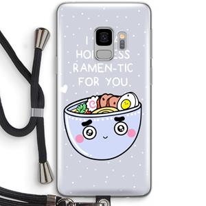 CaseCompany I'm A Hopeless Ramen-Tic For You: Samsung Galaxy S9 Transparant Hoesje met koord