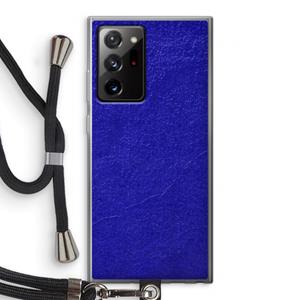 CaseCompany Majorelle Blue: Samsung Galaxy Note 20 Ultra / Note 20 Ultra 5G Transparant Hoesje met koord